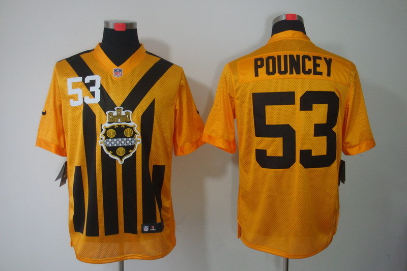 Men's Pittsburgh Steelers Maurkice Pouncey #53 Gold Jersey
